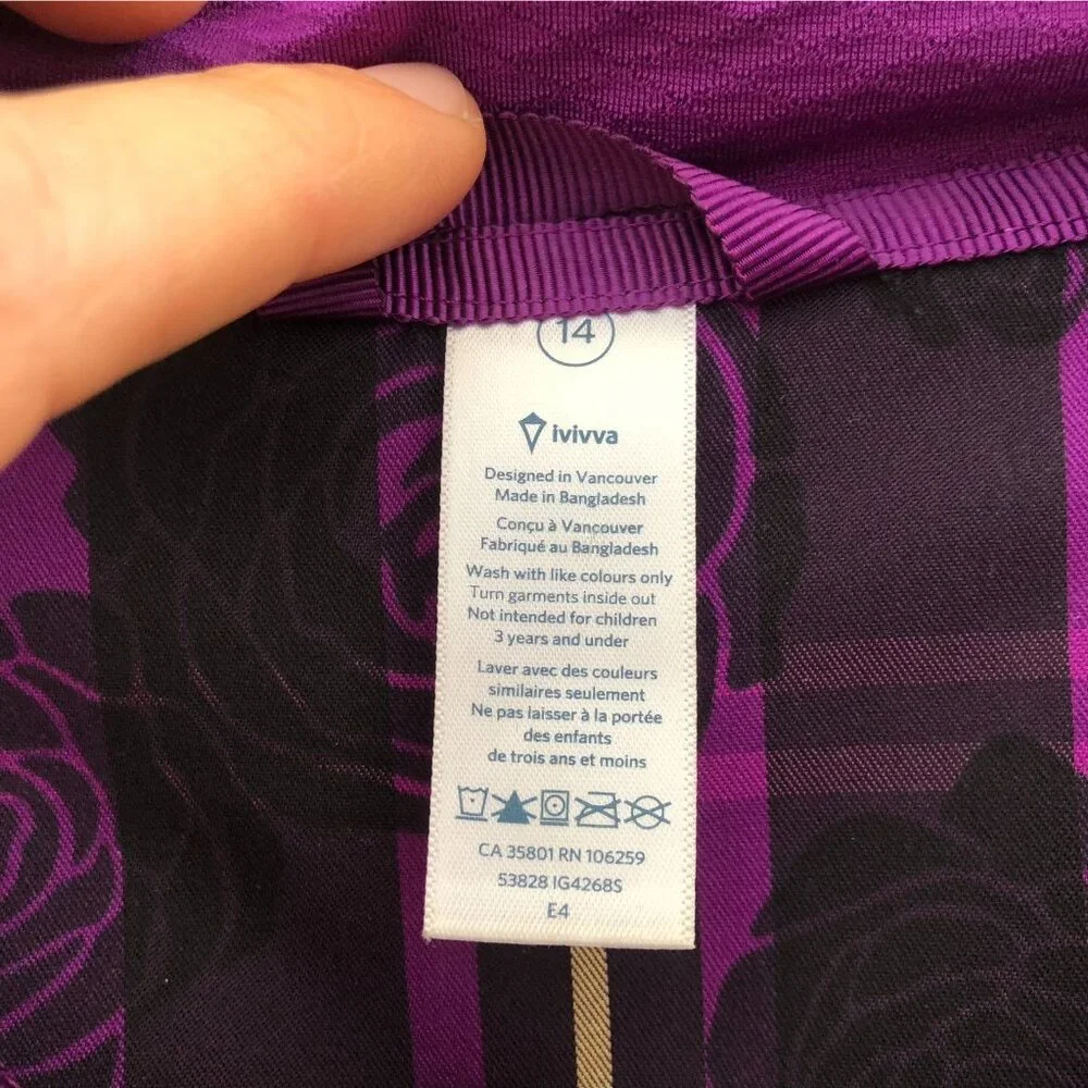 IVIVVA By Lululemon Trail‎ Runner Lightweight Jacket Size 14